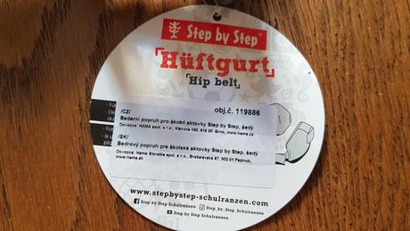 Bederní popruh k aktovkám step by step,