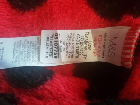 Krásný fleesový overal značky m&s, velikost 1-1,5, marks & spencer,80