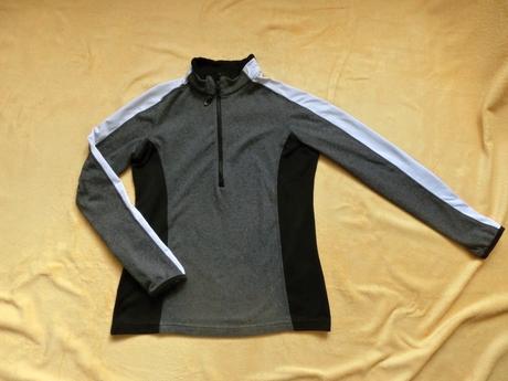 Šedá bílá černá sportovní mikina benger, s