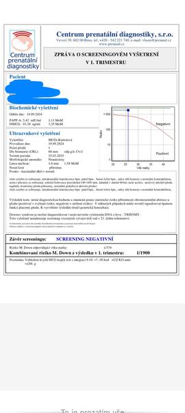 Screening. Můžete mě, prosím, uklidnit?