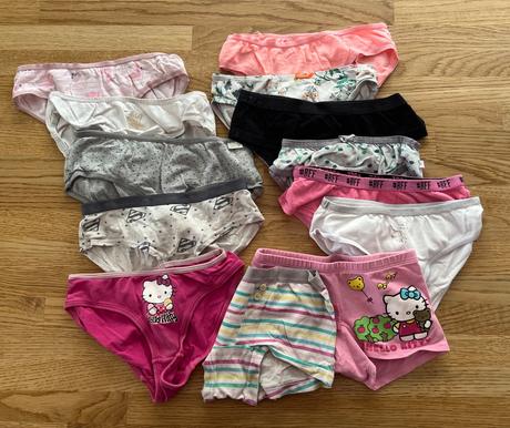 Kalhotky mix 12 ks - h&m f&f ms vel. 3-6 let, h&m,104