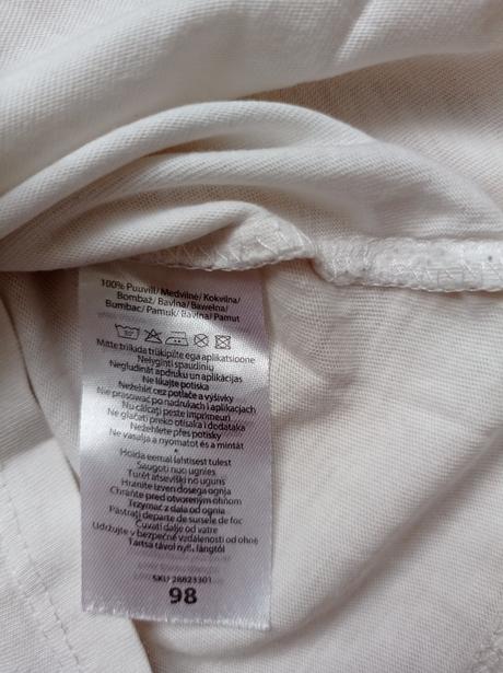 Triko krátký rukáv 98/104, 98