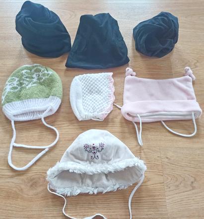 Čepičky od vel.62-104, 62