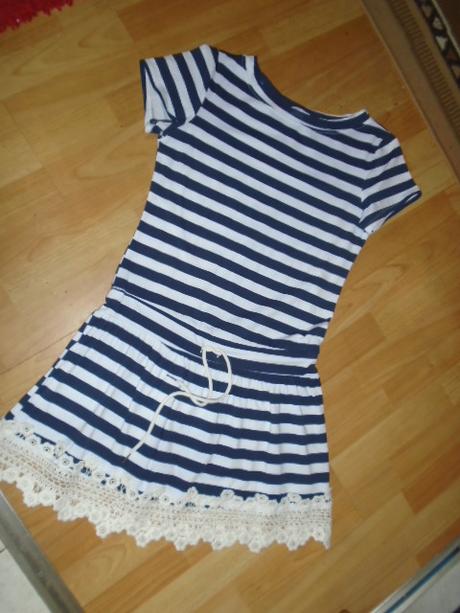 Šaty proužek námořník vel s-l, l / m / s