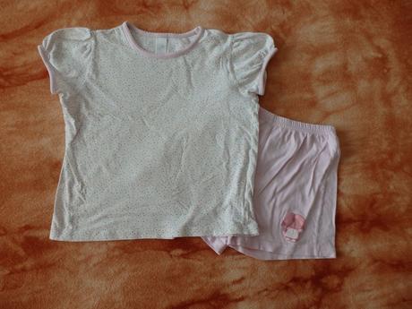 Letní pyžamko s puntíky 116/122, palomino,116