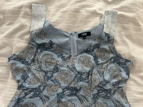 Bavlněné šaty na ramínka s ornamenty vel. 36/s-m, 36