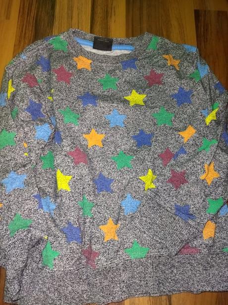 Šedá mikina s hvězdy 110 next, next,110