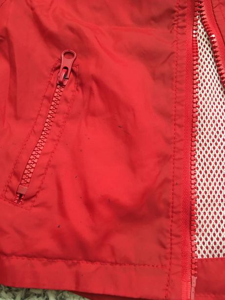 Červená šusťáková bunda (vel. 74-92), basics,86