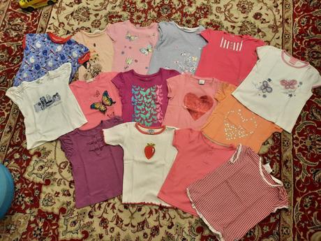 12x dívčí tričko, h&m,98