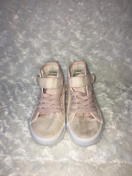 Růžové plátěné tenisky h&m, h&m,24