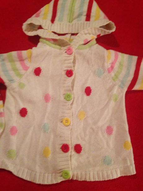 Dívčí svetr puntíky a proužky, george,86