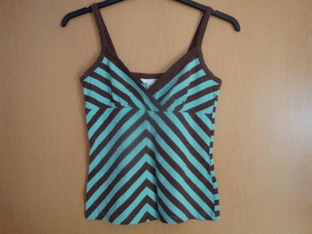 Tílko letní, dámské - proužkované, vel. s, h&m,s