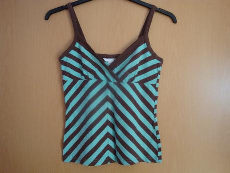 Tílko letní, dámské - proužkované, vel. s, h&m,s