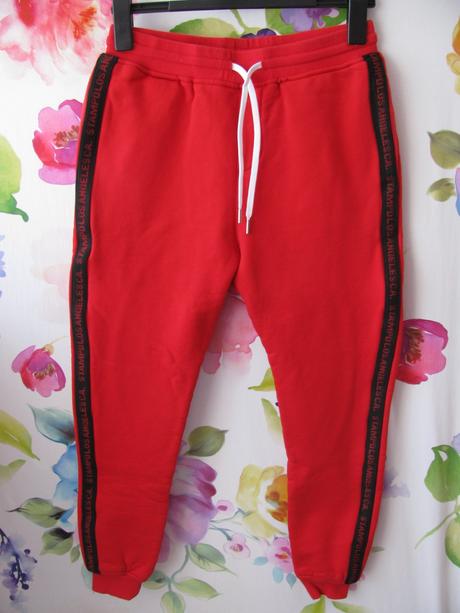 Teplákové červené kalhoty, joggers stampd usa, xs