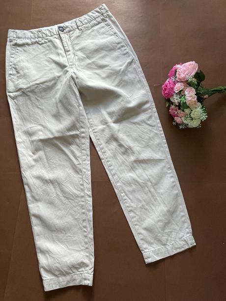 Ob/ kalhoty béžové společenské dámské - v.46, 46