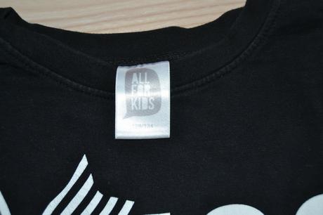 Černý mikinový top, 134