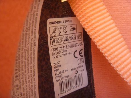 Růžová cyklistická přilba vel. xs (48-52 cm), xs