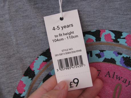 Šedé dívčí tričko s bočním pružným řasením, george,110