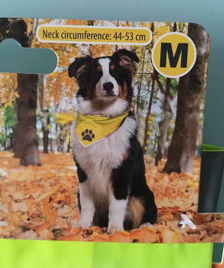 Reflexní šátek pro psa - vel.m/ obvod 44-53cm, 
