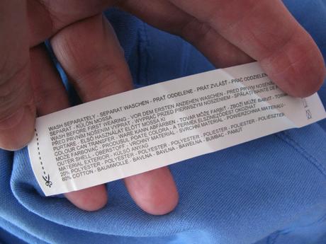 Bavlněné modré mini šaty, 38