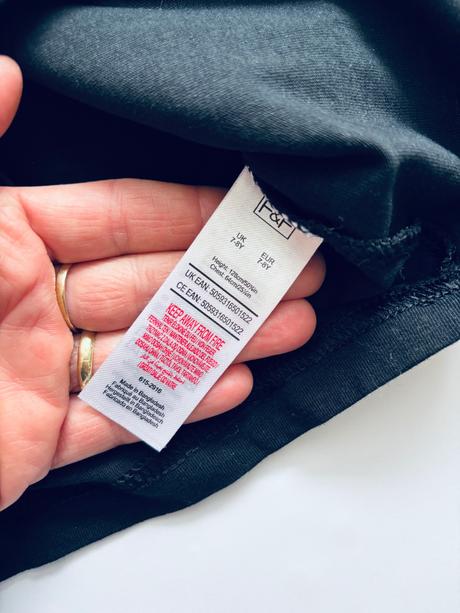 Tílko černé letní - v.7/8 let, f&f,128