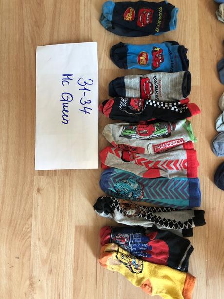 Mcqueen 11 paru ponozek 31-34 velikost, disney,31