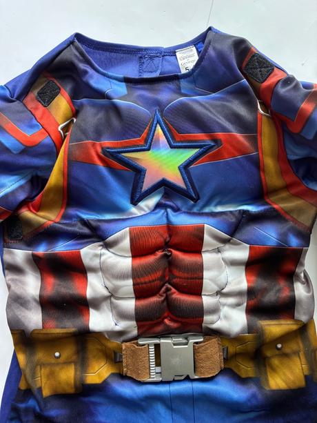 An2/ kostým capitan america - v.5/6 let,