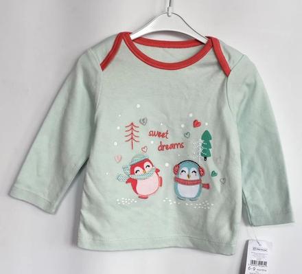 Tričko vel. 6 - 9 m, nutmeg,74