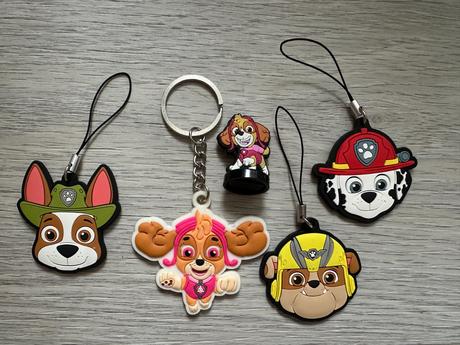 Přívěsky tlapková patrola / paw patrol, 5 ks, disney