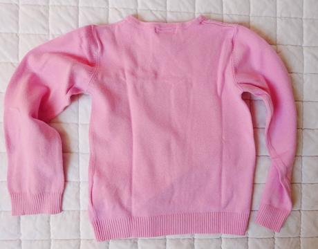 Růžový svetřík, h&m,110