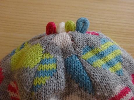 Zimní čepice se srdíčky, vel. 74/80, etirel,74