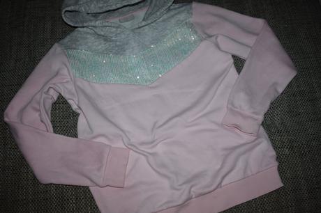 Dívčí mikina s flitry matalan, velikost 152/158, matalan,152