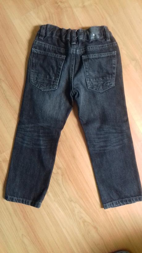 Černé chlapecké džíny rovný střih, vel. 104, palomino,104