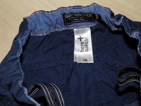 Modré plátěné kalhoty - vel.146, c&a,146
