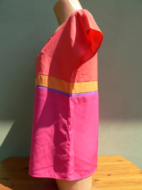 Pestrá halenka blůzka top yessica - vel.38, yessica,38