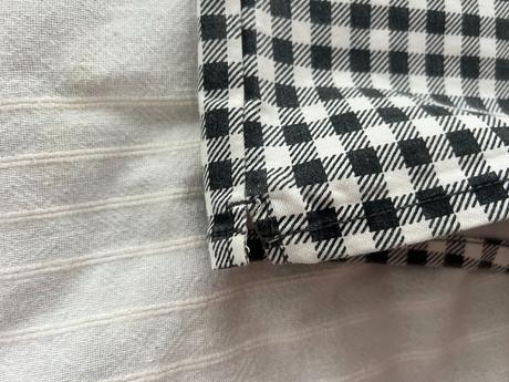 Kostkované elastické kraťasy vel. 46, denim co,46