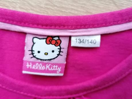 Bavlněné tričko-tunika s hello kitty vel. 134 -140, sanrio,134