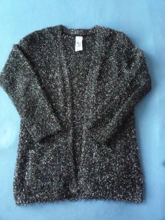 Třpytivý slavnostní delší svetr c&a vel. 134, c&a,134