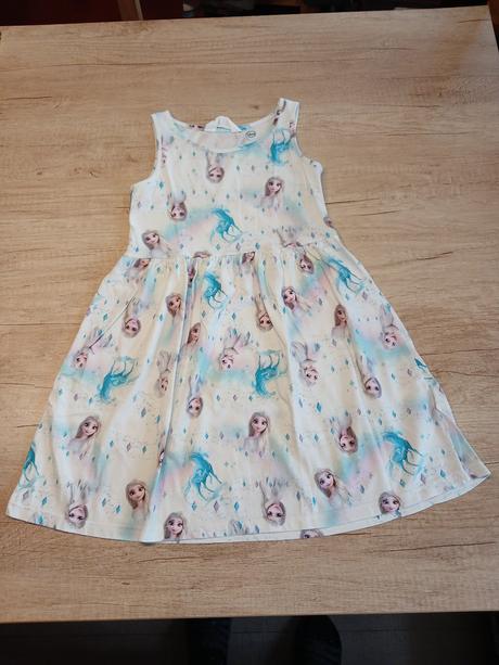 Letní šaty frozen hm vel. 122/128, h&m,122