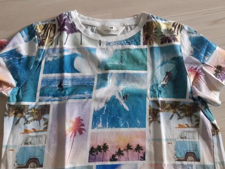 Letní tričko pláž, surf vel. 146/152, h&m,146