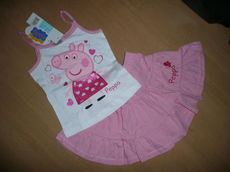 Souprava tričko točivá sukně peppa pig 122/128 7l, disney,116 / 122 / 128