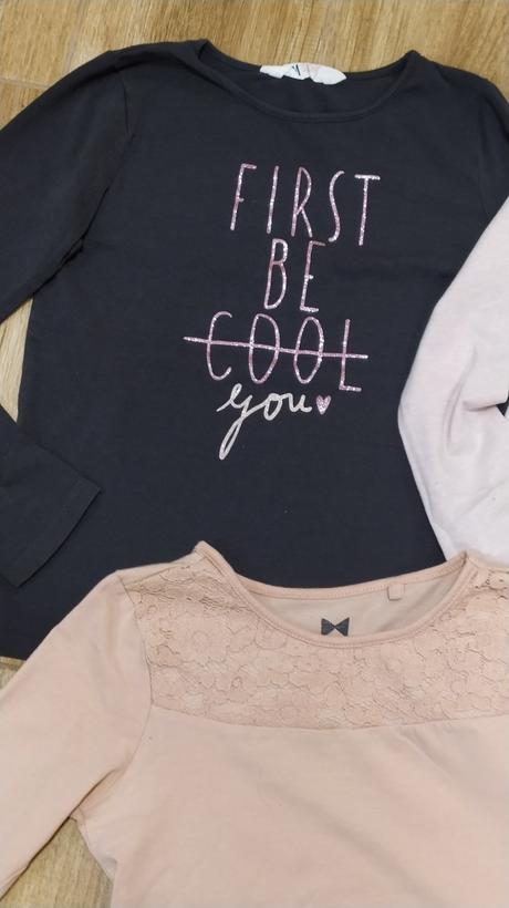 2 x tričko, h&m,122
