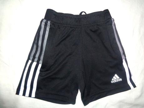 Černé sportovní šortky adidas 7/8 let, adidas,128
