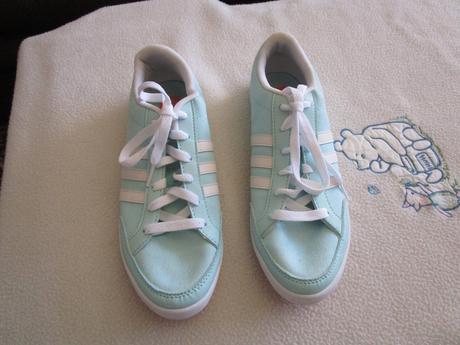 Pěkné sv. zelené látkové tenisky zn. adidas, adidas,37