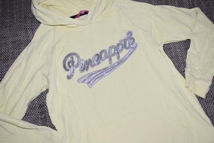 Světle žlutá mikina se stříbrnými flitry, 152/158, 152