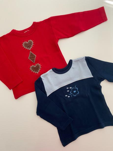 Vyteplené tričko 2 ks (3 - 4 roky), 104