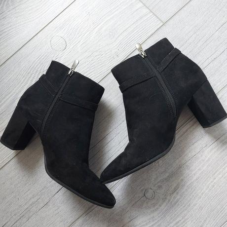 Černé semišové boty marco tozzi vel. 40, marco tozzi,40