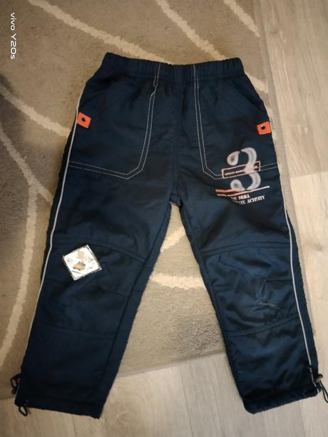 Šusťákové zateplené kalhoty, adams,98