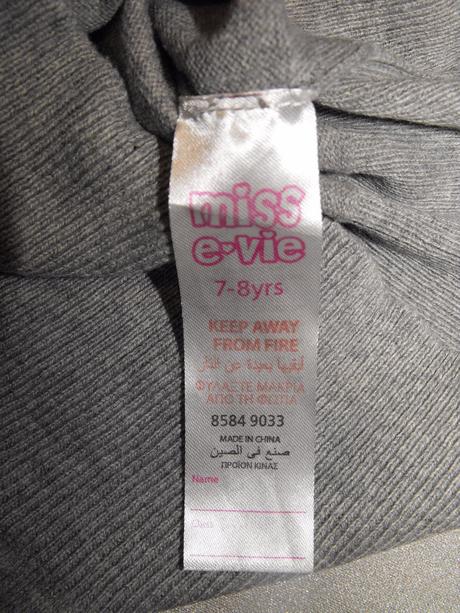 Dlhý sivý pulóver miss e-vie, evie angel,128