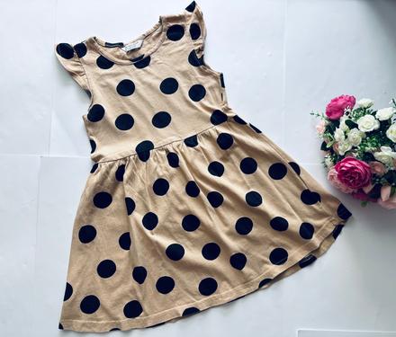 Ob/ šaty tmavě béžové - v.6/7 let, primark,122